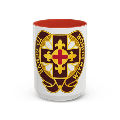 47 Field Hospital (U.S. Army) Accent Coffee Mug 15oz Red - Go Mug Yourself