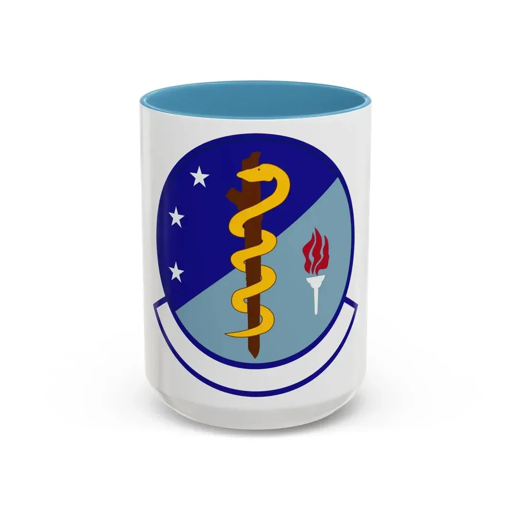 47 Operational Medical Readiness Squadron AETC (U.S. Air Force) Accent Coffee Mug 15oz Light Blue - Go Mug Yourself