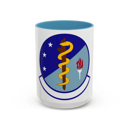 47 Operational Medical Readiness Squadron AETC (U.S. Air Force) Accent Coffee Mug 15oz Light Blue - Go Mug Yourself