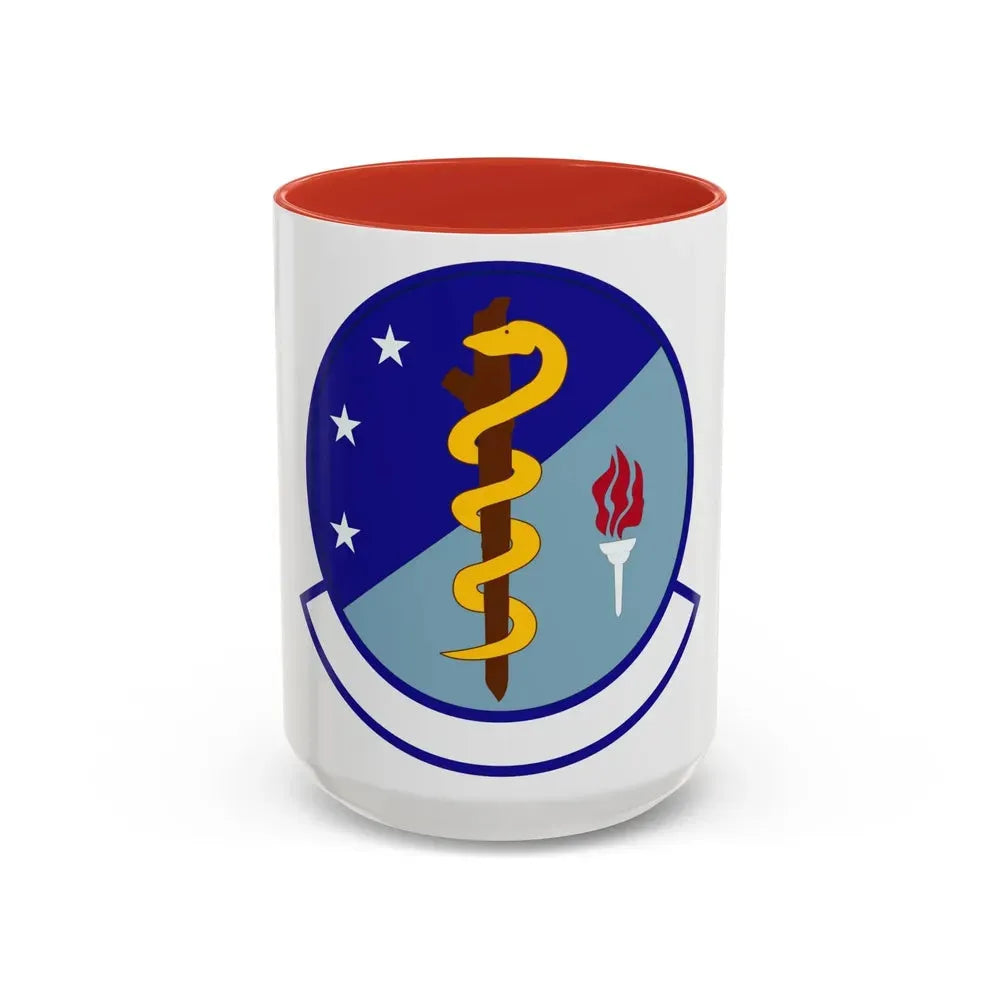 47 Operational Medical Readiness Squadron AETC (U.S. Air Force) Accent Coffee Mug 15oz Red - Go Mug Yourself