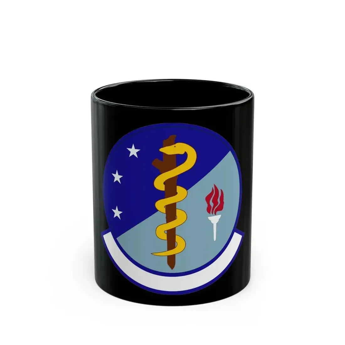 47 Operational Medical Readiness Squadron AETC (U.S. Air Force) Black Coffee Mug 11oz - Go Mug Yourself
