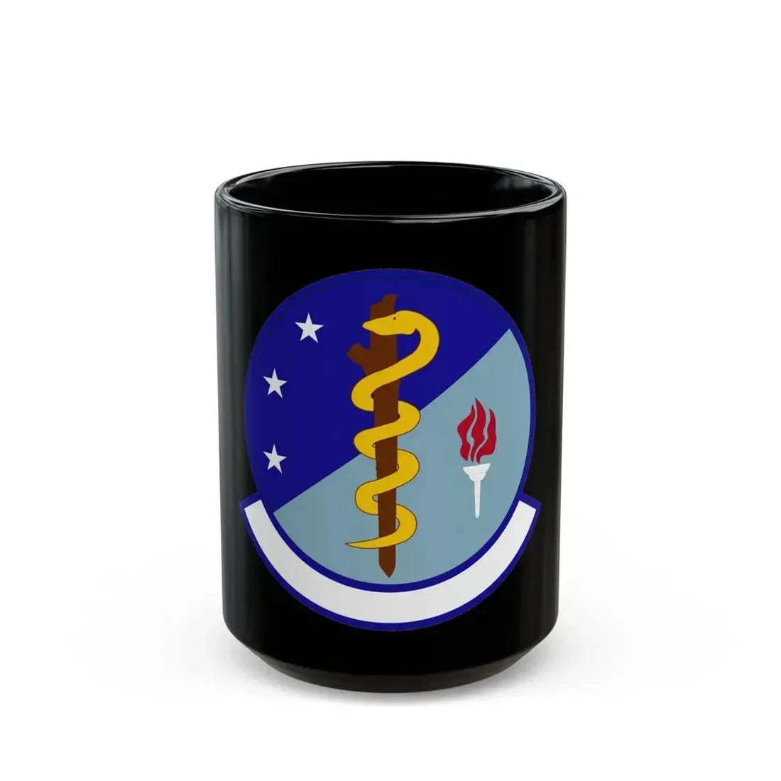 47 Operational Medical Readiness Squadron AETC (U.S. Air Force) Black Coffee Mug 15oz - Go Mug Yourself