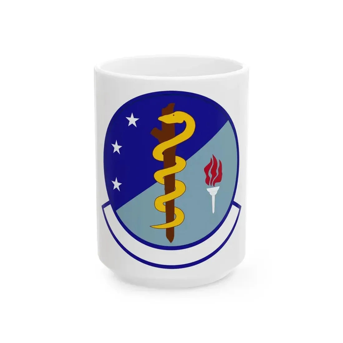 47 Operational Medical Readiness Squadron AETC (U.S. Air Force) White Coffee Mug 15oz - Go Mug Yourself