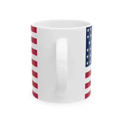 47 Star US Flag Unofficial (United States) White Coffee Mug - Go Mug Yourself