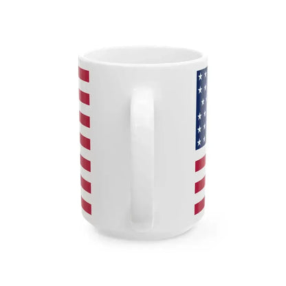 47 Star US Flag Unofficial (United States) White Coffee Mug - Go Mug Yourself