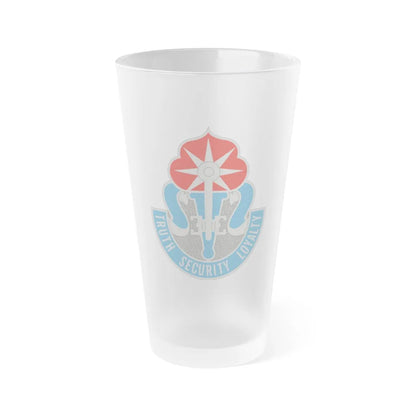 470 Military Intelligence Brigade (U.S. Army) Frosted Pint Glass 16oz-Go Mug Yourself