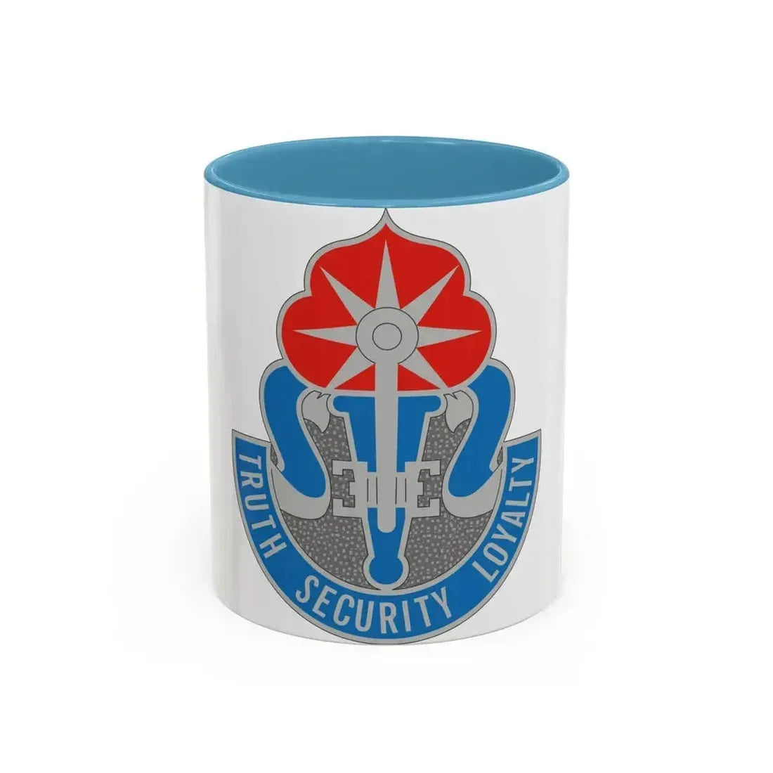 470 Military Intelligence Brigade (U.S. Army) Accent Coffee Mug 11oz Light Blue - Go Mug Yourself