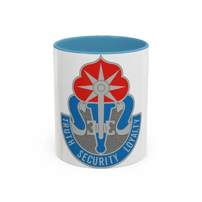 470 Military Intelligence Brigade (U.S. Army) Accent Coffee Mug 11oz Light Blue - Go Mug Yourself
