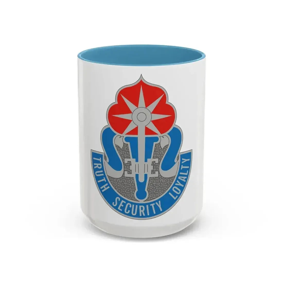 470 Military Intelligence Brigade (U.S. Army) Accent Coffee Mug 15oz Light Blue - Go Mug Yourself
