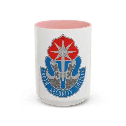 470 Military Intelligence Brigade (U.S. Army) Accent Coffee Mug 15oz Pink - Go Mug Yourself