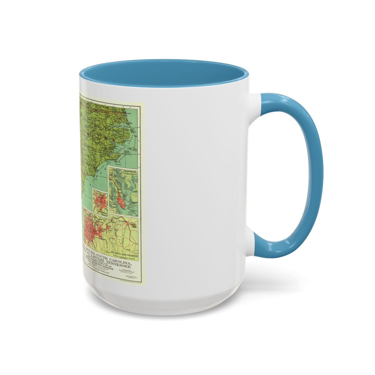 USA - Southeastern (1926) (Map) Accent Coffee Mug