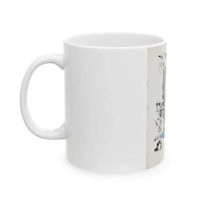 Crime Illustration - White Coffee Mug-Go Mug Yourself