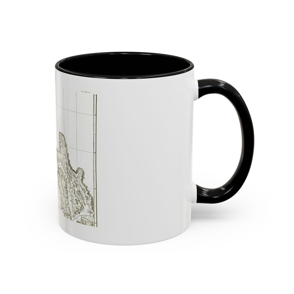 America - NorthWest Coast (1898) (Map) Accent Coffee Mug
