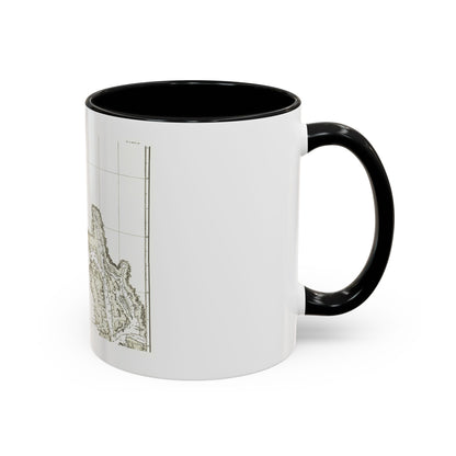 America - NorthWest Coast (1898) (Map) Accent Coffee Mug