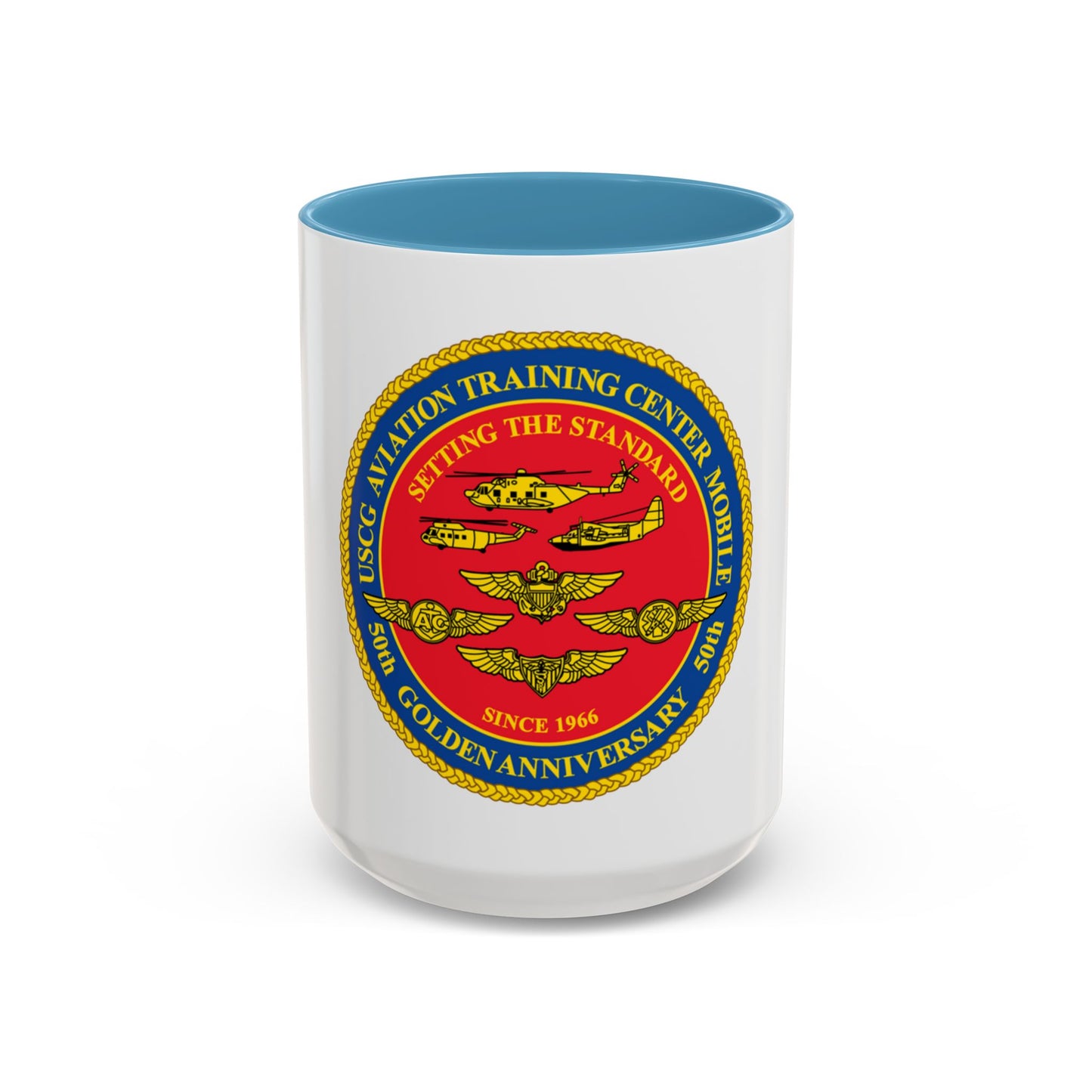 USCG Aviation Training Center Mobile (U.S. Coast Guard) Accent Coffee Mug