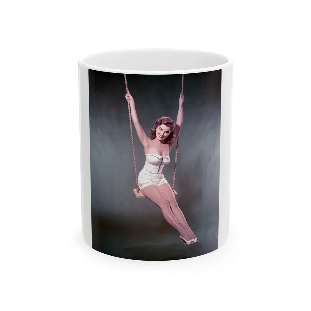 Debra Paget #21 1 (Vintage Female Icon) White Coffee Mug-11oz-Go Mug Yourself