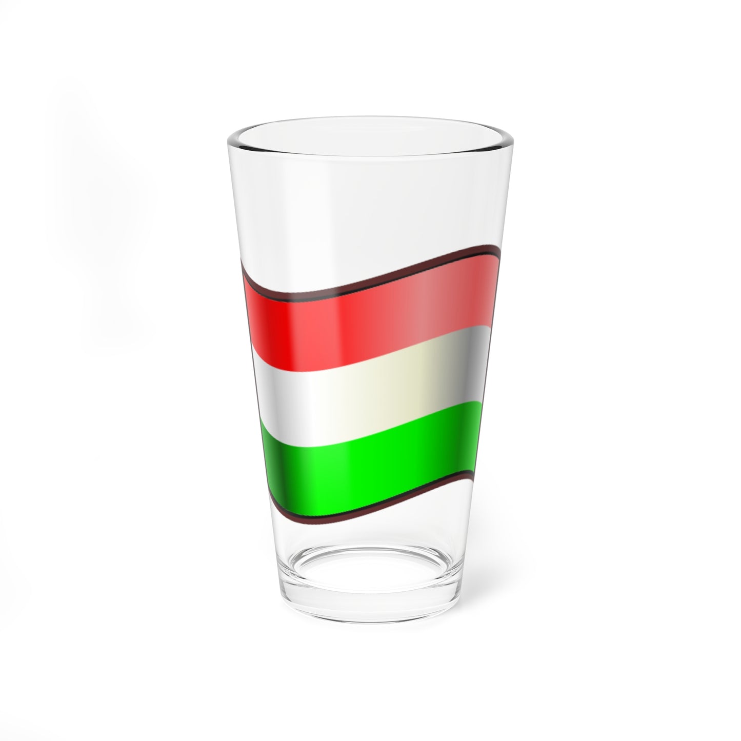 Nuvola Hungary flag alternative height stripes (Hungary) Pint Glass 16oz