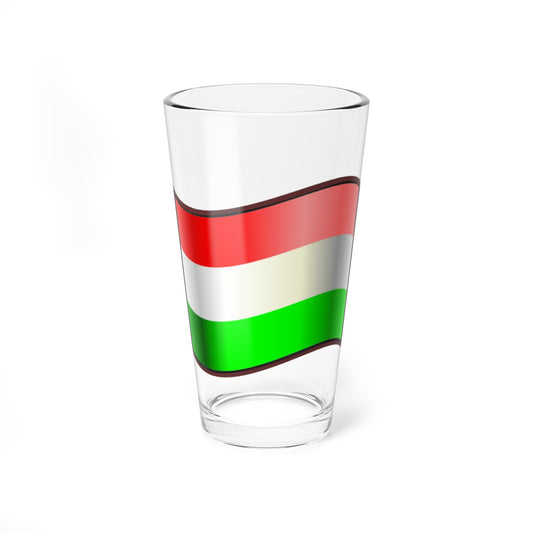 Nuvola Hungary flag alternative height stripes (Hungary) Pint Glass 16oz