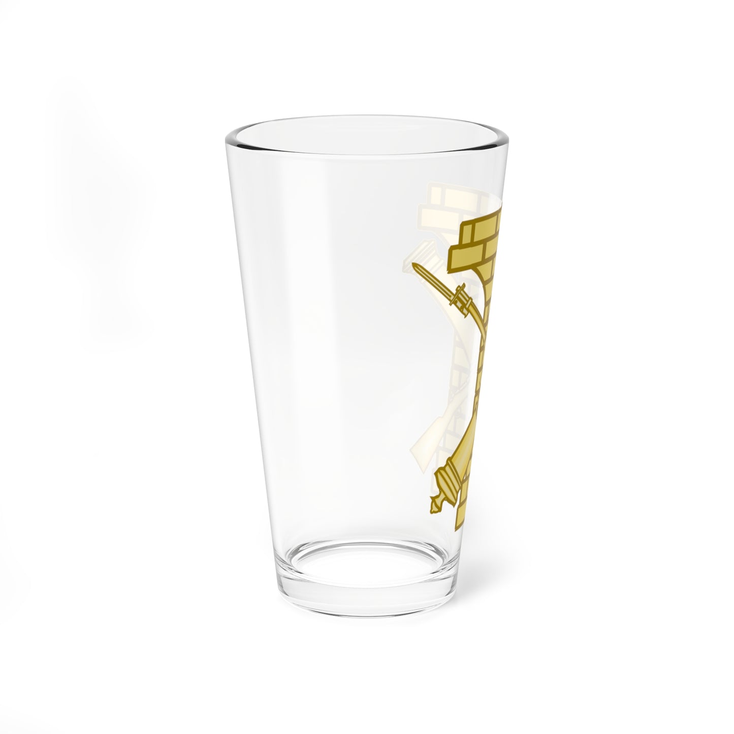 Emblem of the Spanish Army Polytechnic Engineers (Spain) (Coat of Arms) Pint Glass 16oz