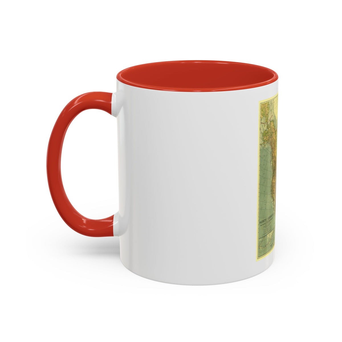 North America (1924) (Map) Accent Coffee Mug