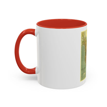 North America (1924) (Map) Accent Coffee Mug