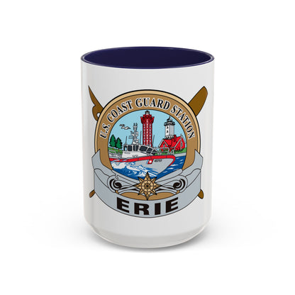 USCG Station Erie (U.S. Coast Guard) Accent Coffee Mug