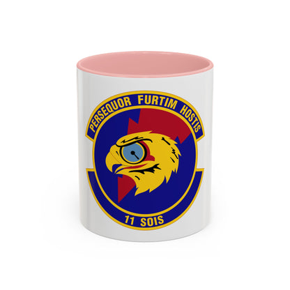 11 Special Operations Intelligence Squadron AFSOC (U.S. Air Force) Accent Coffee Mug