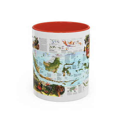 Indonesia 2 (1996) (Map) Accent Coffee Mug