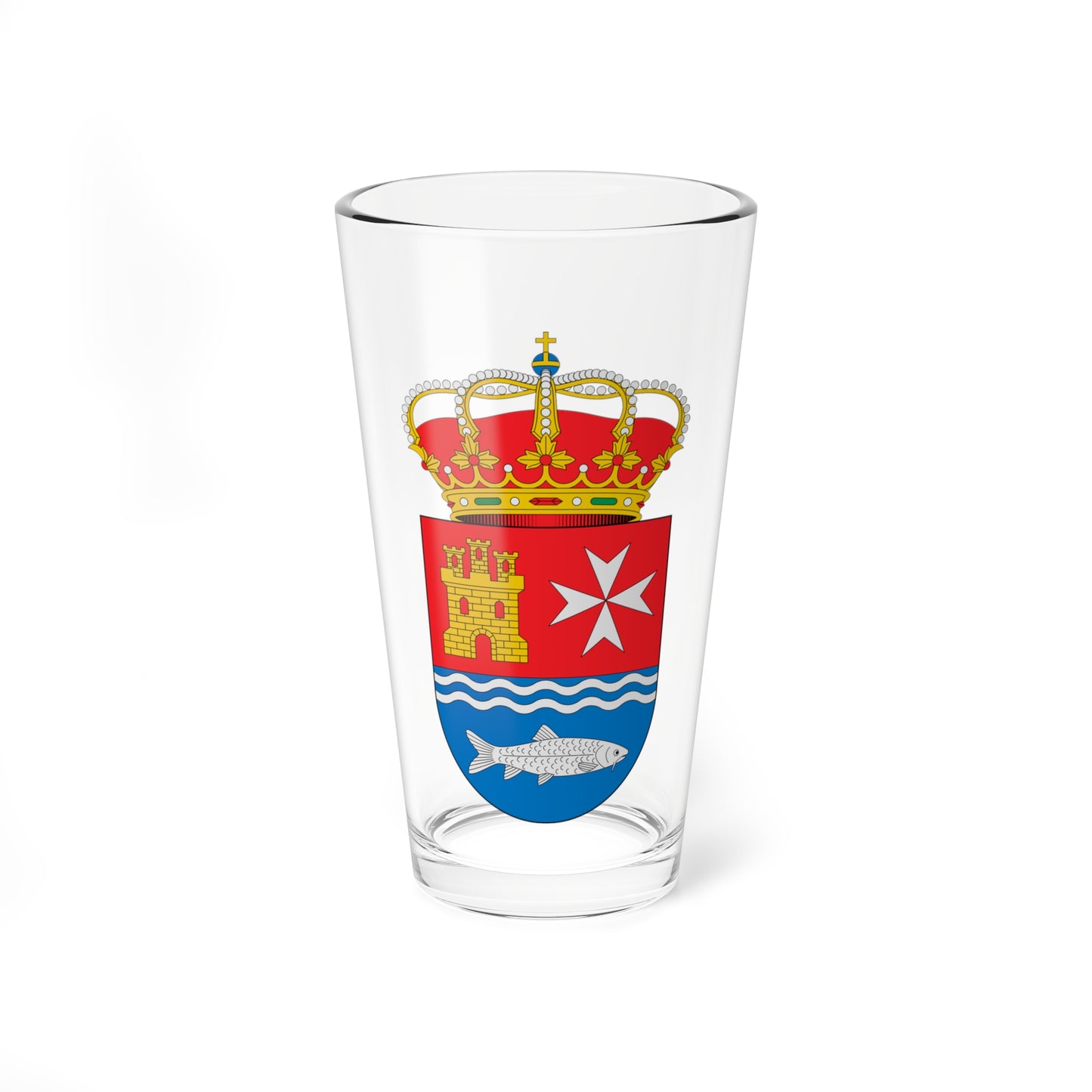 Escudo de Alcolea del Río Sevilla (Spain) (Coat of Arms) Pint Glass 16oz
