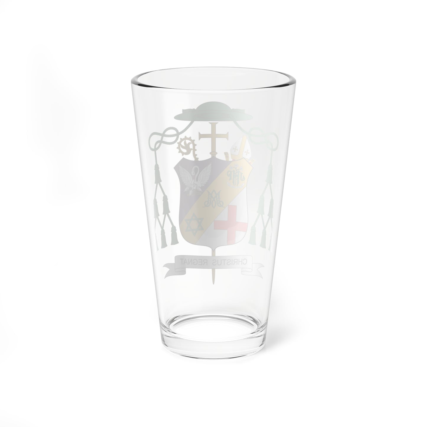Escudo de Diego Ventaja Milán (Spain) (Coat of Arms) Pint Glass 16oz