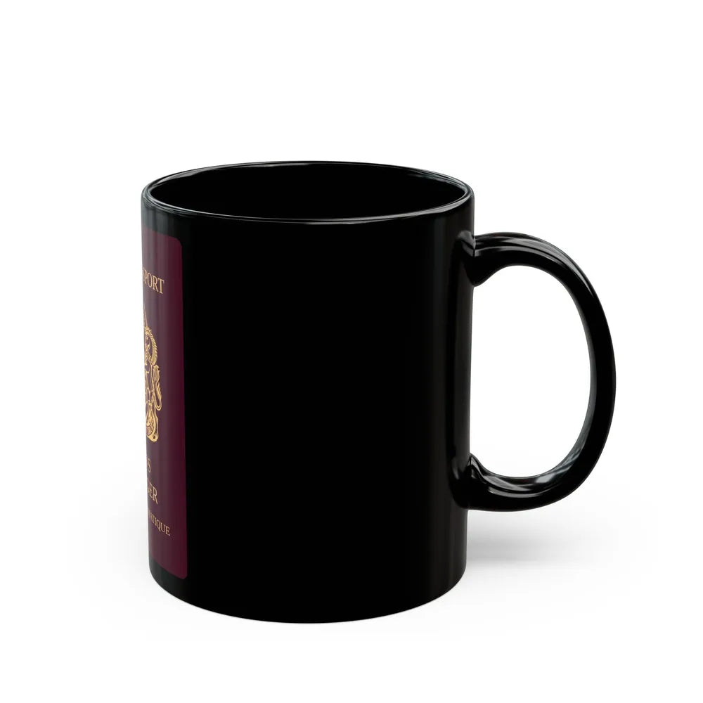 Queen's Messenger Passport - Black Coffee Mug-Go Mug Yourself