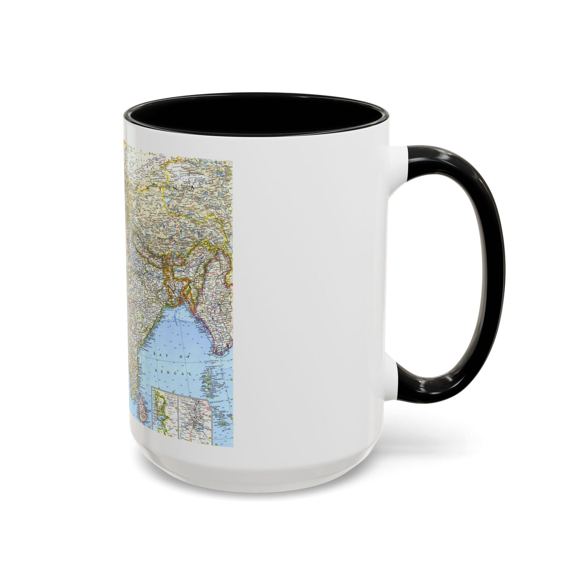 Asia - Southwest (1963) (Map) Accent Coffee Mug