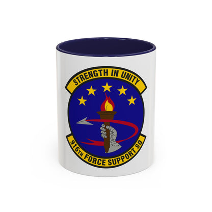 916th Force Support Squadron (U.S. Air Force) Accent Coffee Mug