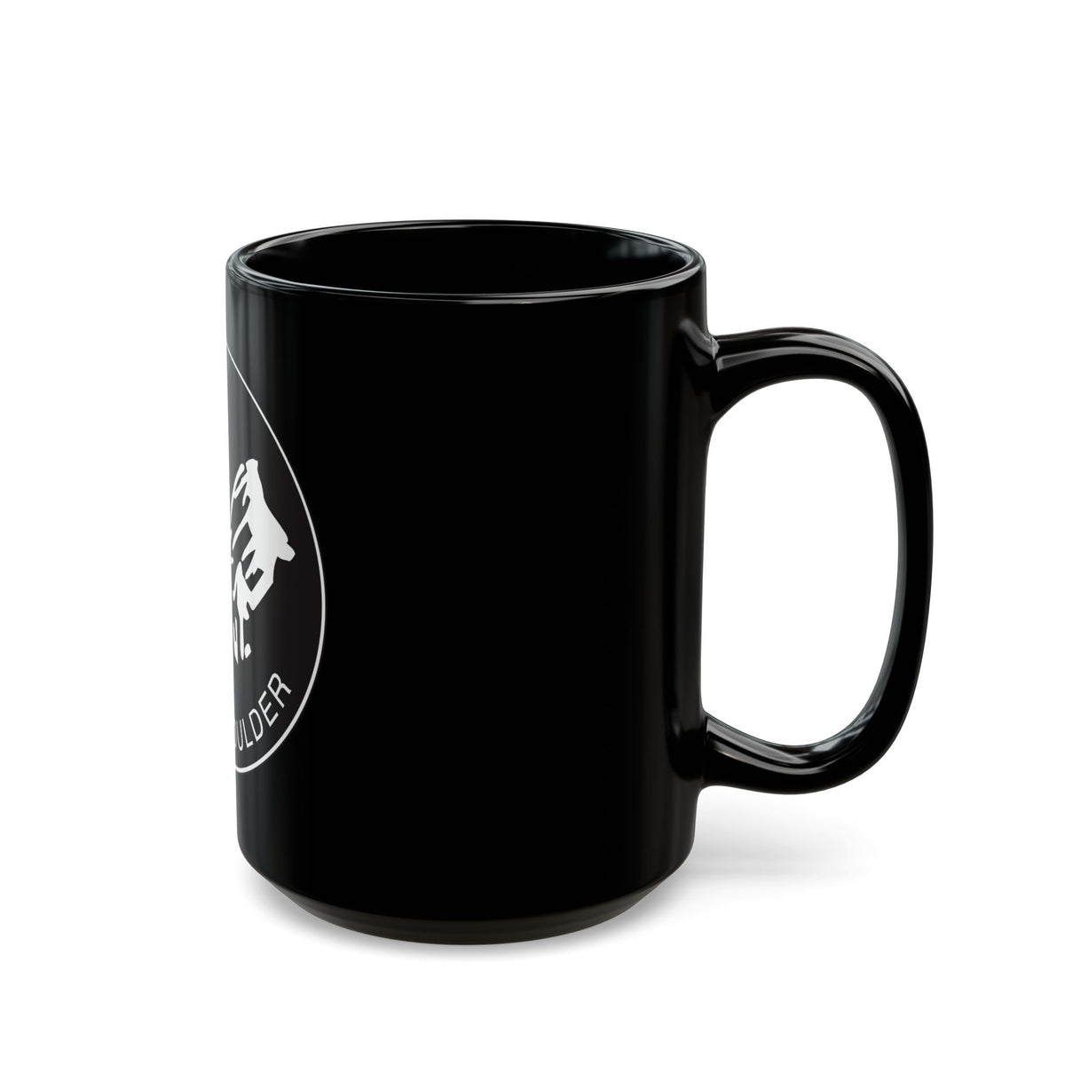 Seal of Boulder Colorado - Black Coffee Mug