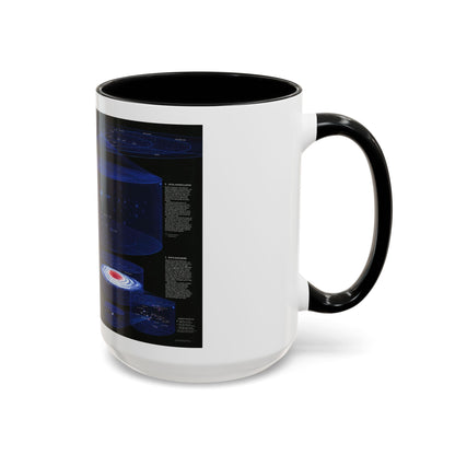 Space - The Universe - Through Time and Space (1983) (Map) Accent Coffee Mug