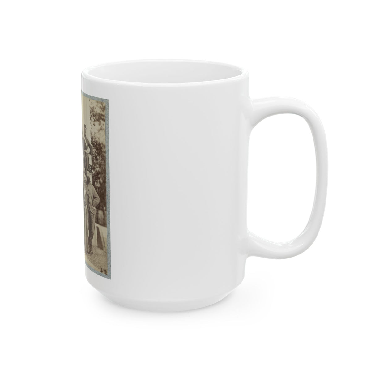 7th New York State Militia, Camp Cameron, D.C., 1861 028 (U.S. Civil War) White Coffee Mug