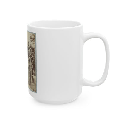 7th New York State Militia, Camp Cameron, D.C., 1861 028 (U.S. Civil War) White Coffee Mug