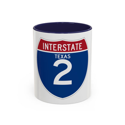 Interstate 2 (U.S. Highways) Accent Coffee Mug