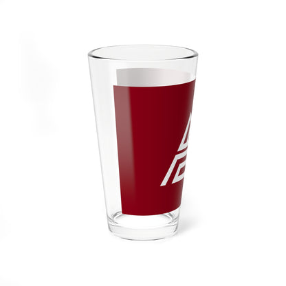 Flag of Iwase Ibaraki 1955-2005 no text (Japan) Pint Glass 16oz