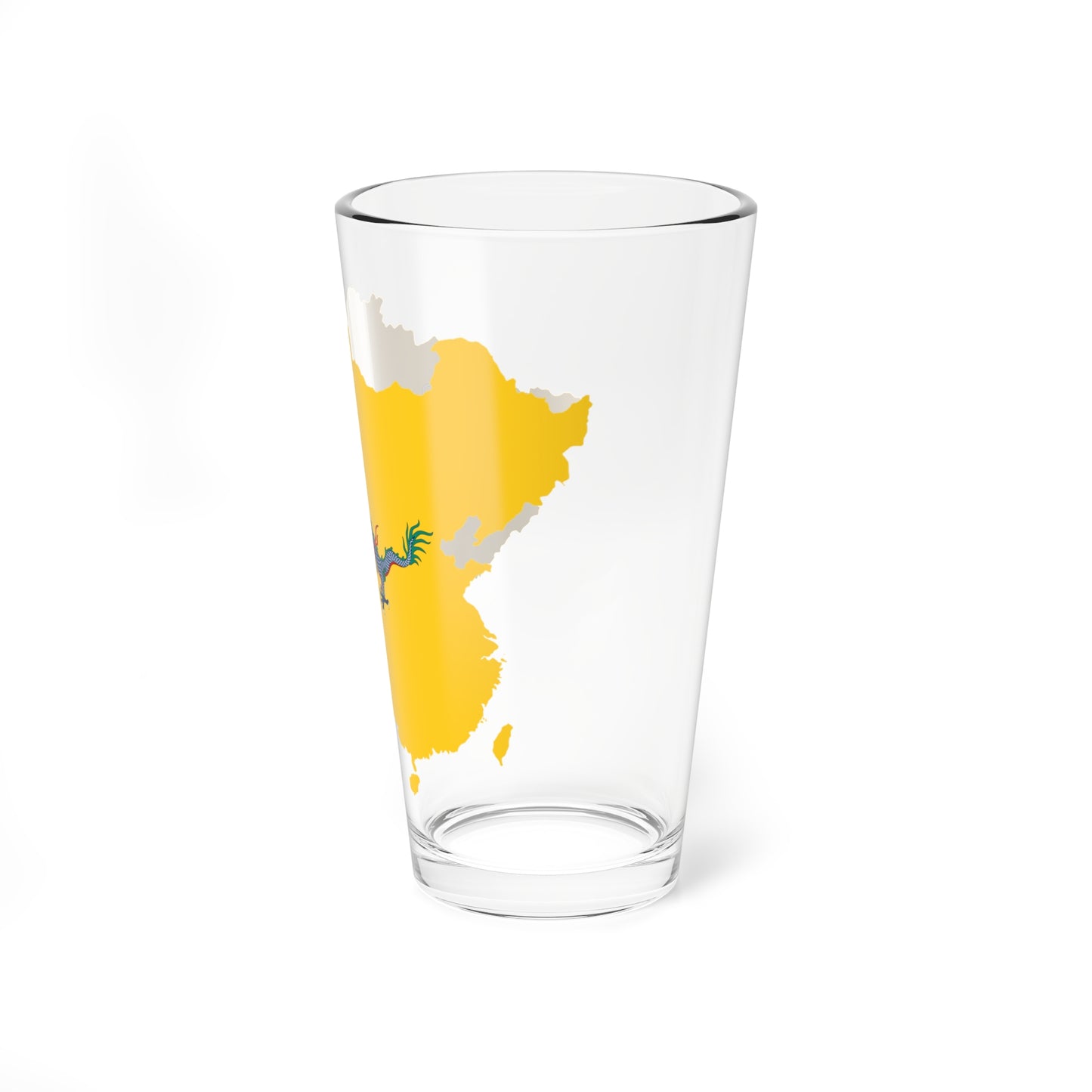 Flag map of the Qing dynasty 1862-1912 (China) Pint Glass 16oz
