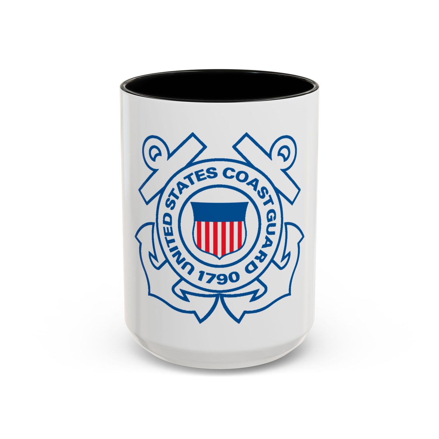 USCG Official Emblem (U.S. Coast Guard) Accent Coffee Mug