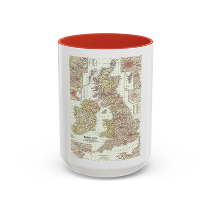 British Isles (1958) (Map) Accent Coffee Mug