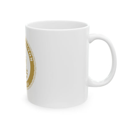 USCGC Hamilton WMSL 753 GOLD (U.S. Coast Guard) White Coffee Mug