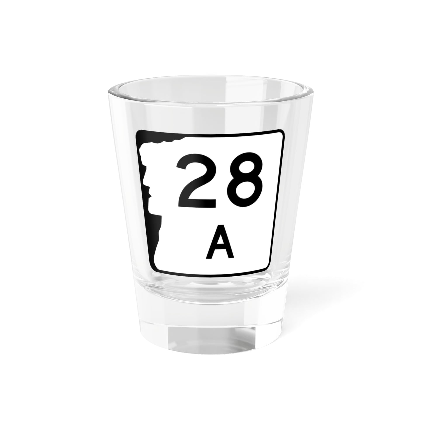 NH Route 28A (New Hampshire) (Road Sign) Shot Glass 1.5oz