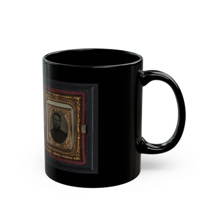 Two Unidentified Soldiers In Union Uniforms 001 (U.S. Civil War) Black Coffee Mug