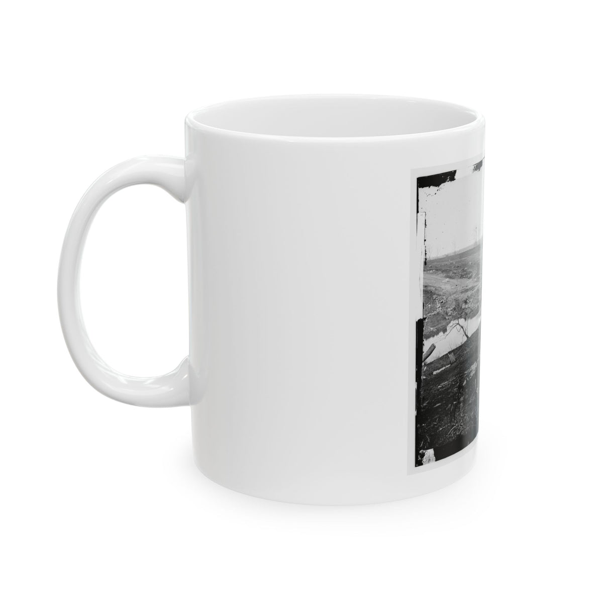 Cub Run, Va.  View With Destroyed Bridge (U.S. Civil War) White Coffee Mug