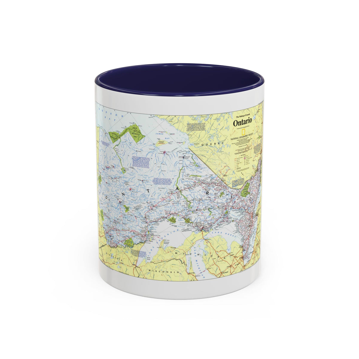 Canada - Ontario 1 (1996 (Map) Accent Coffee Mug