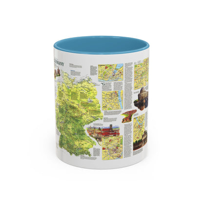 Germany - A Traveller's Map (1991) (Map) Accent Coffee Mug