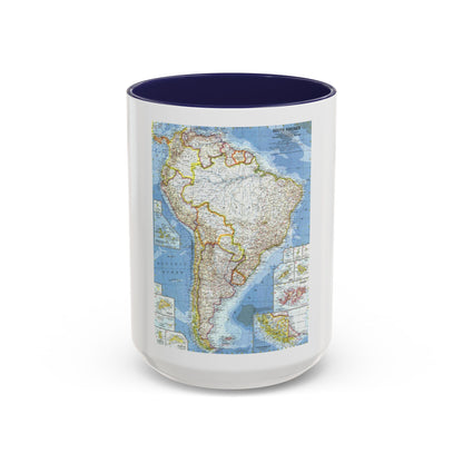 South America (1960) (Map) Accent Coffee Mug