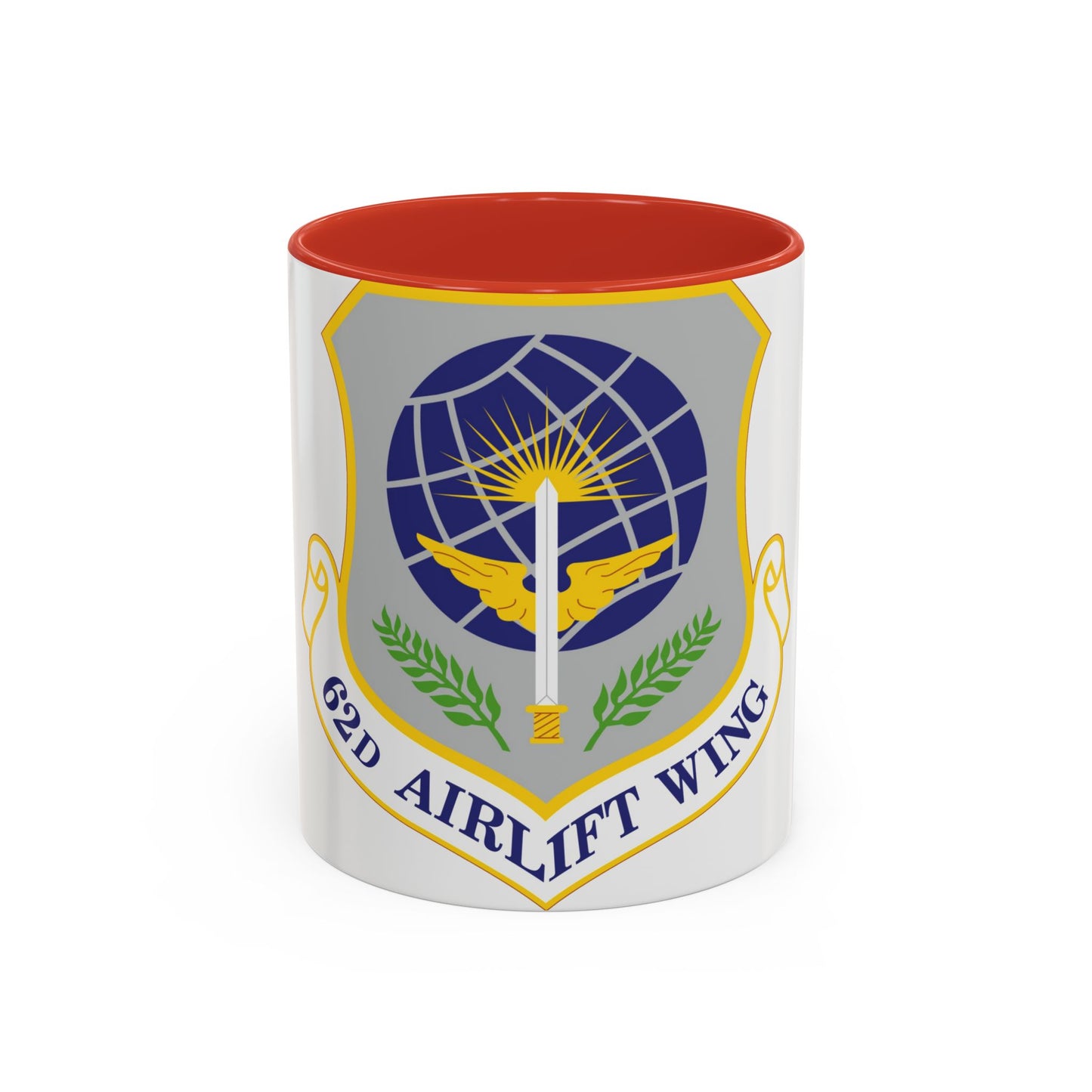 62d Airlift Wing (U.S. Air Force) Accent Coffee Mug